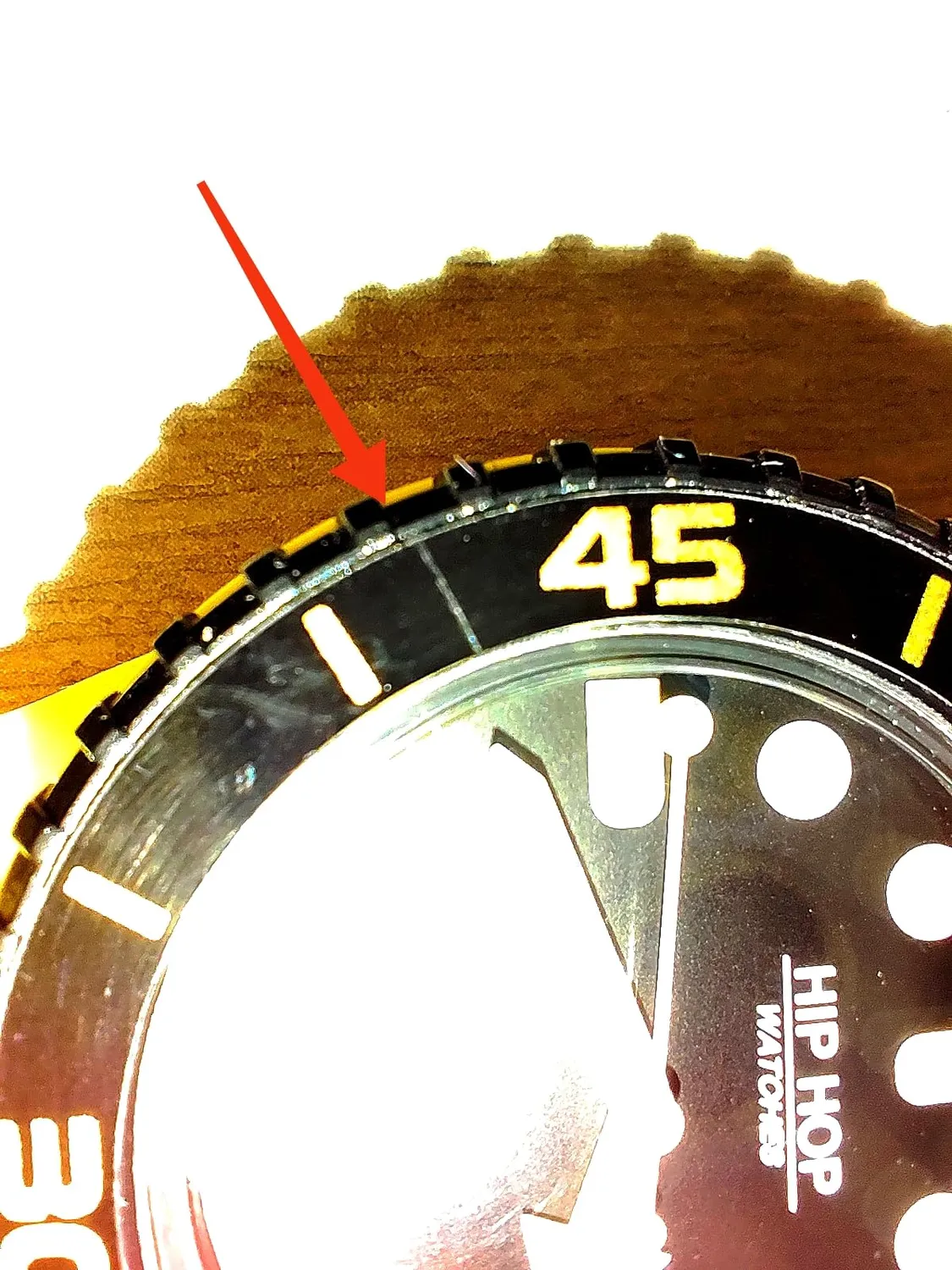 Hip Hop Master orologio uomo silicone giallo 41 mm
