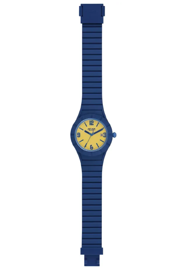 Hip Hop X Man Orologio Uomo Silicone Blu 42 mm