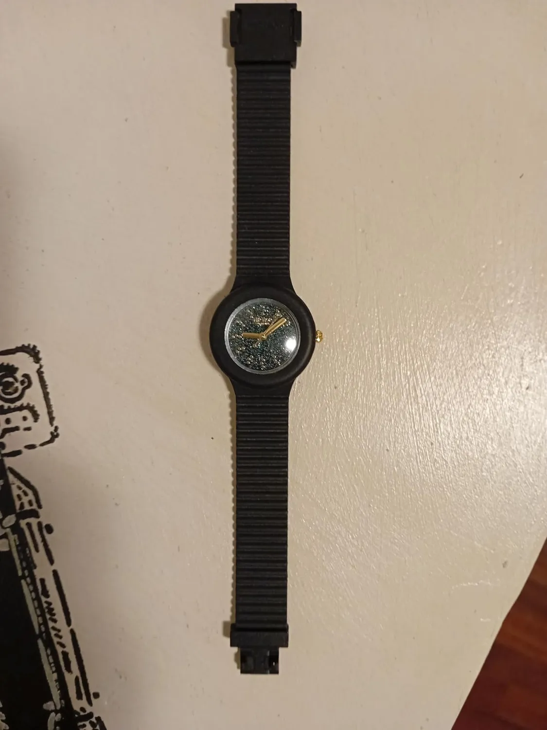 Hip Hop Fly to the Stars orologio donna silicone nero 32mm