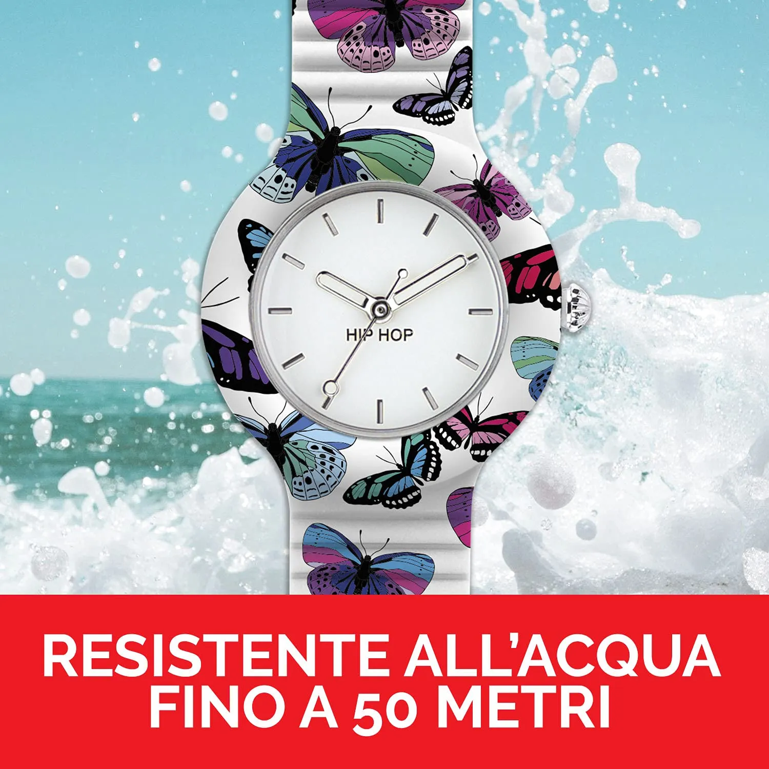 Hip Hop Animals Addicted Butterfly orologio donna multicolor