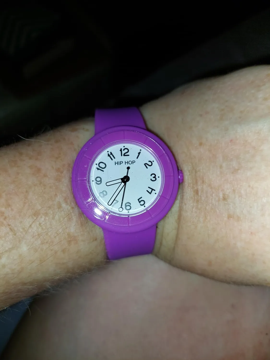 Hip Hop Hero.Dot orologio donna viola silicone 34 mm