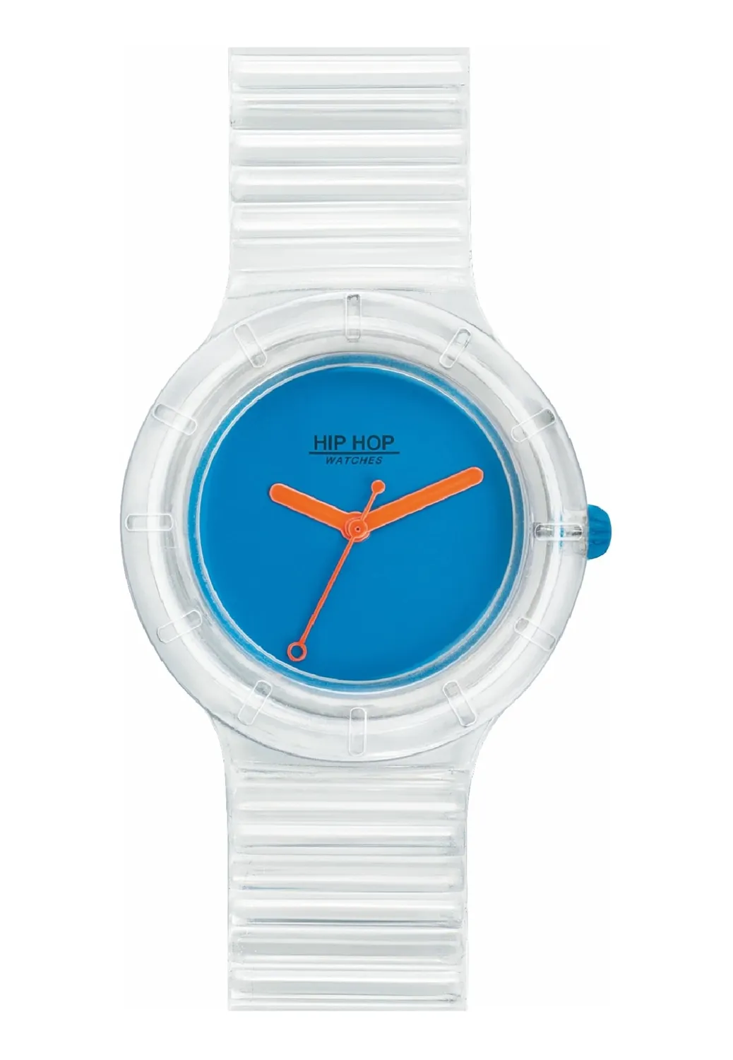 Hip Hop Hero 32 HWU0939 orologio donna silicone blu trasparente