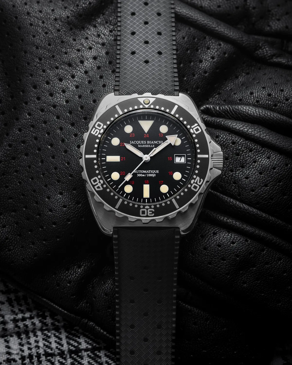 Jacques Bianchi JB300 Noire orologio sub nero PVD