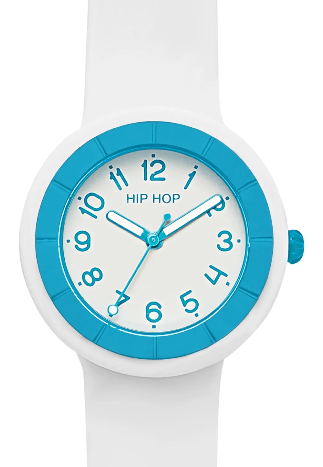 Hip Hop Hero.Dot Neon Blue orologio donna bianco-azzurro 34 mm