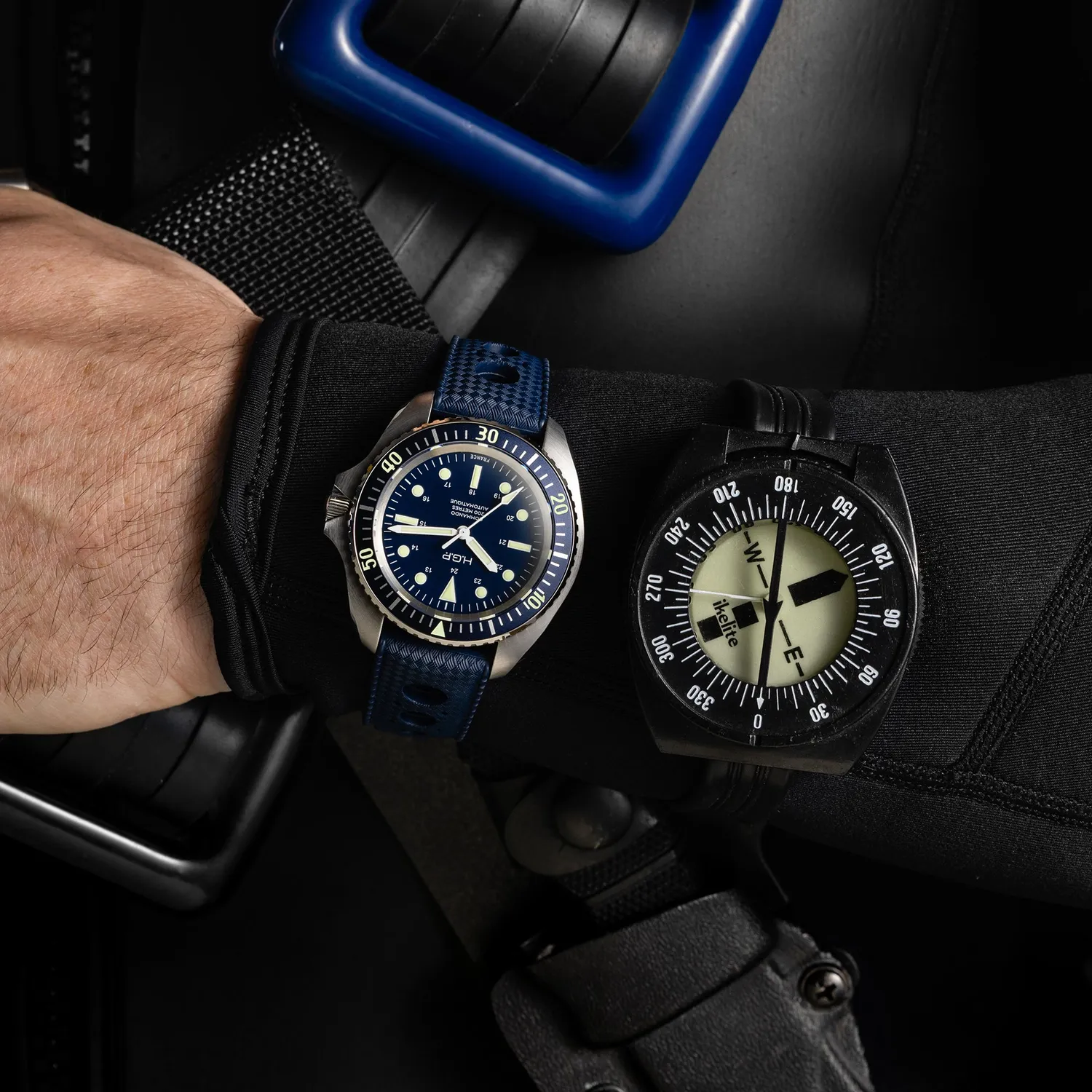 H.G.P. Diver Commando orologio automatico 42 mm blu