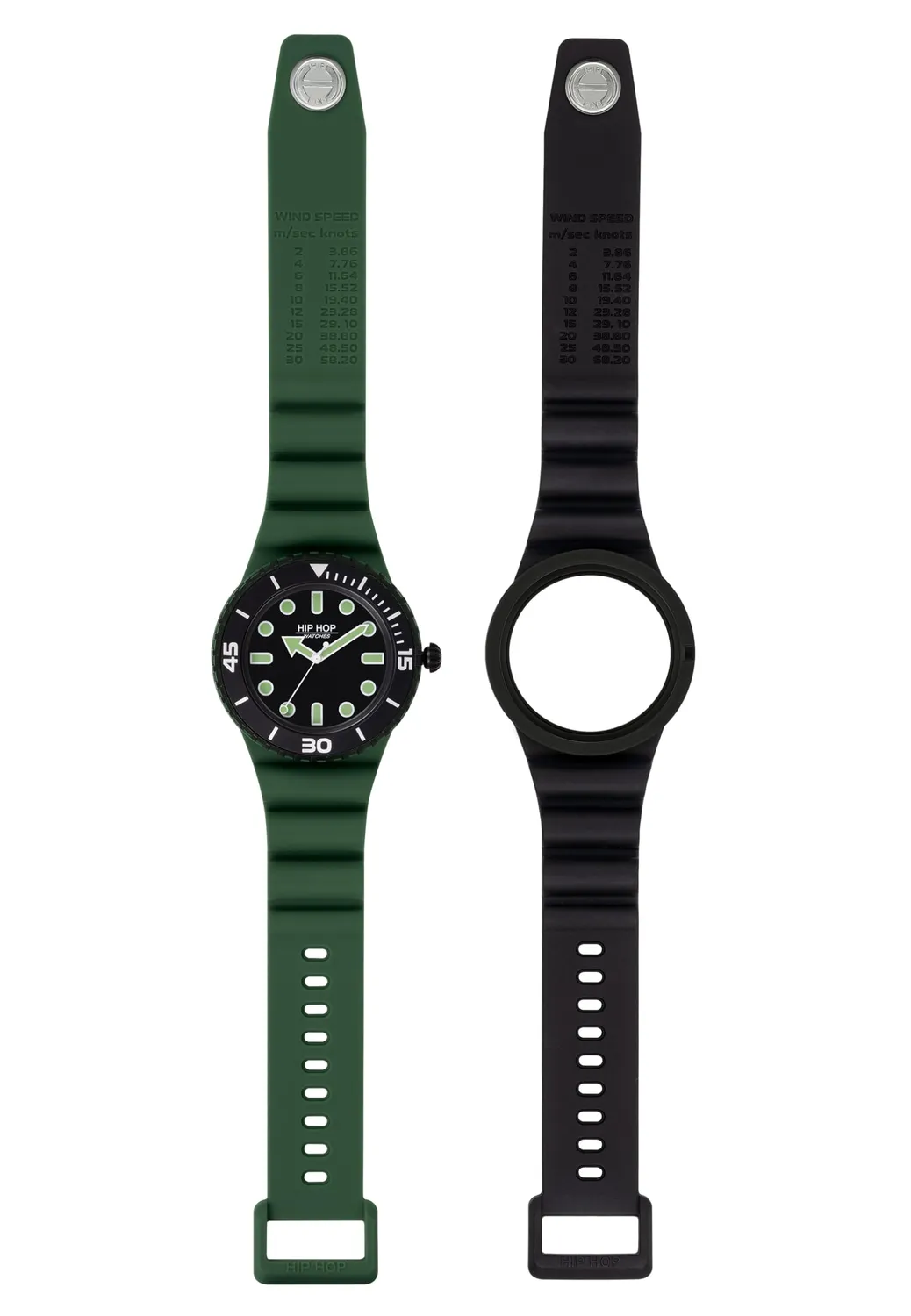Hip Hop Master orologio uomo silicone giallo 41 mm