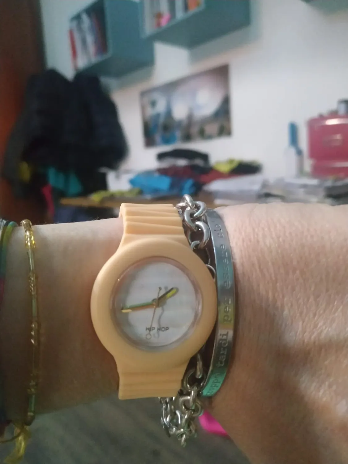 Hip Hop Sensoriality orologio donna silicone arancione 32 mm