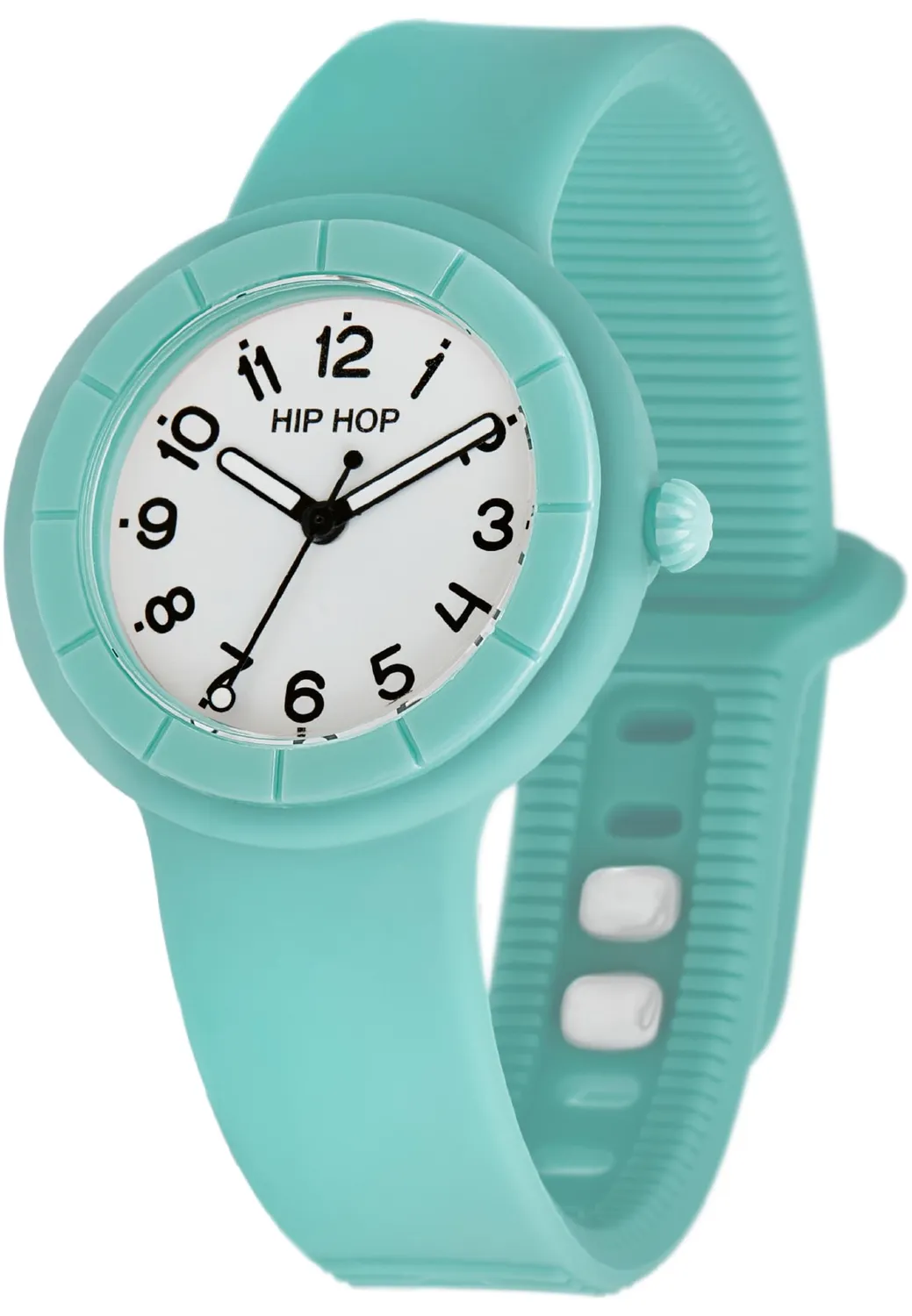 Hip Hop Hero.Dot orologio donna silicone bianco verde 34 mm